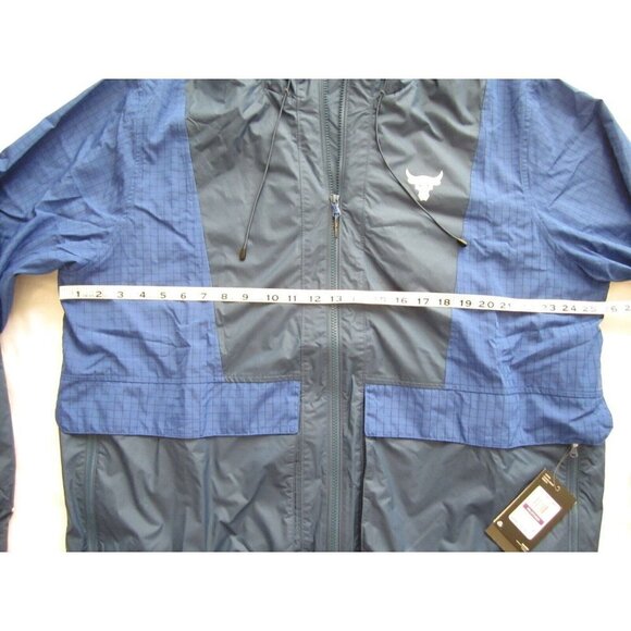 New Under Armour Project Rock Storm Full Zip Hoodie Windbreaker Jacket Sz XXL - Picture 4 of 9